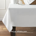 Branco barato tela 100% personalizada de Percale do poliéster para a toalha de mesa do comensal